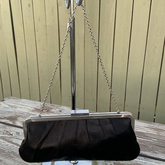 BCBGMaxAzria Black Clutch Sleek Design - Picture 9 of 10